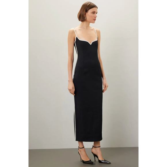 Paris Georgia Heart Dress in Black & White - Picture 4 of 16